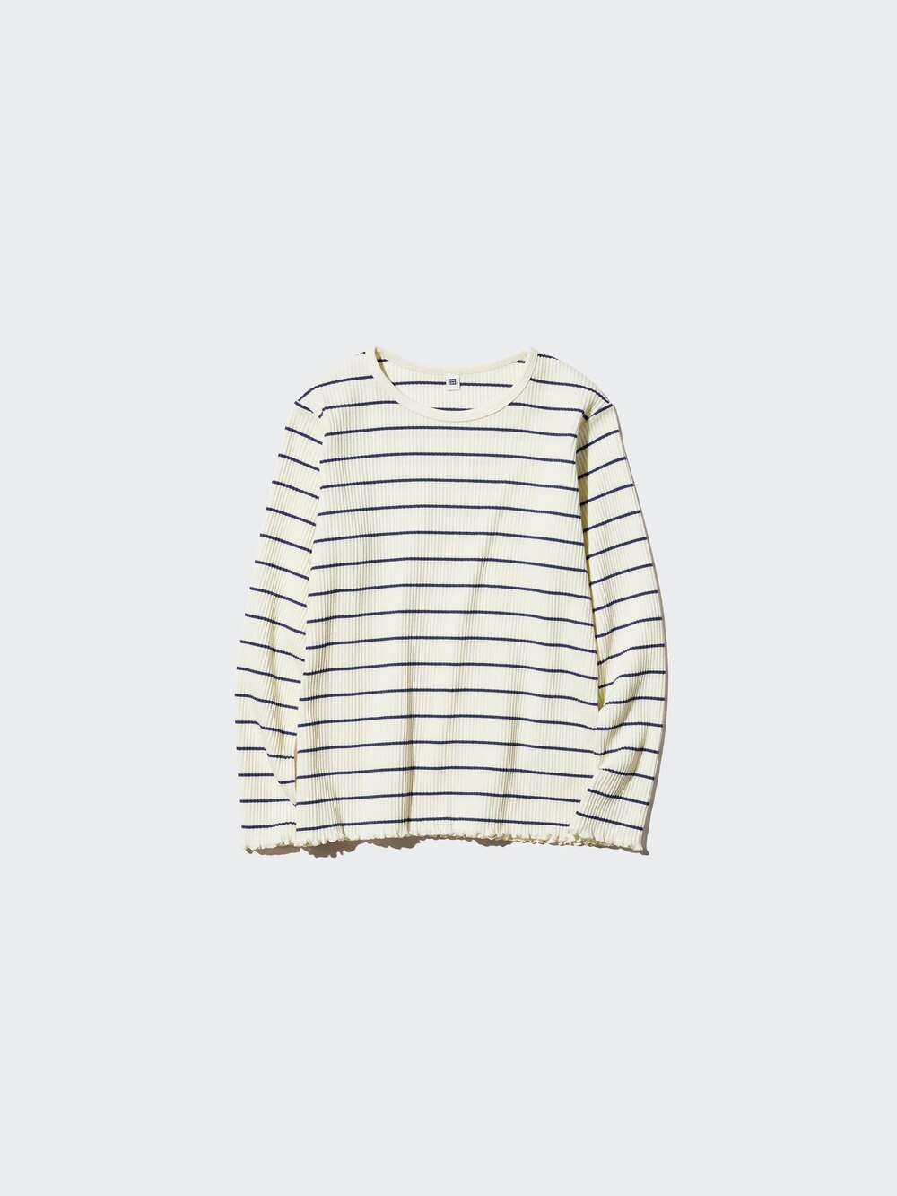 Uniqlo Ribbed Long Sleeve T-Shirt | Striped — фото 5