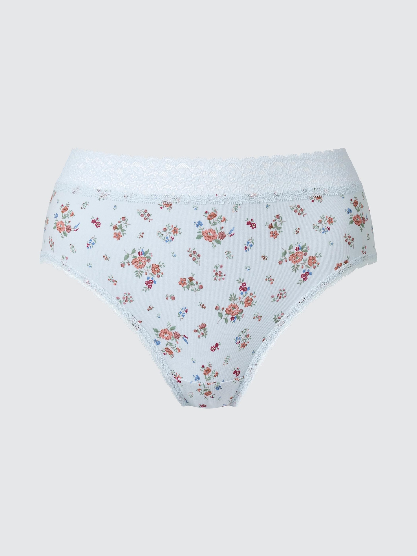 Трусы-брифы Flower, высокая посадка — Uniqlo, цвет: Светлый синий — фото 1