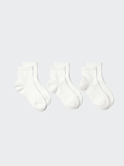 Regular Socks 3P Crew Ribbed Pile
