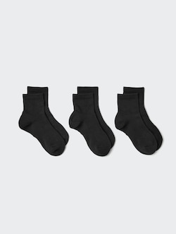 Regular Socks 3P Crew Ribbed Pile