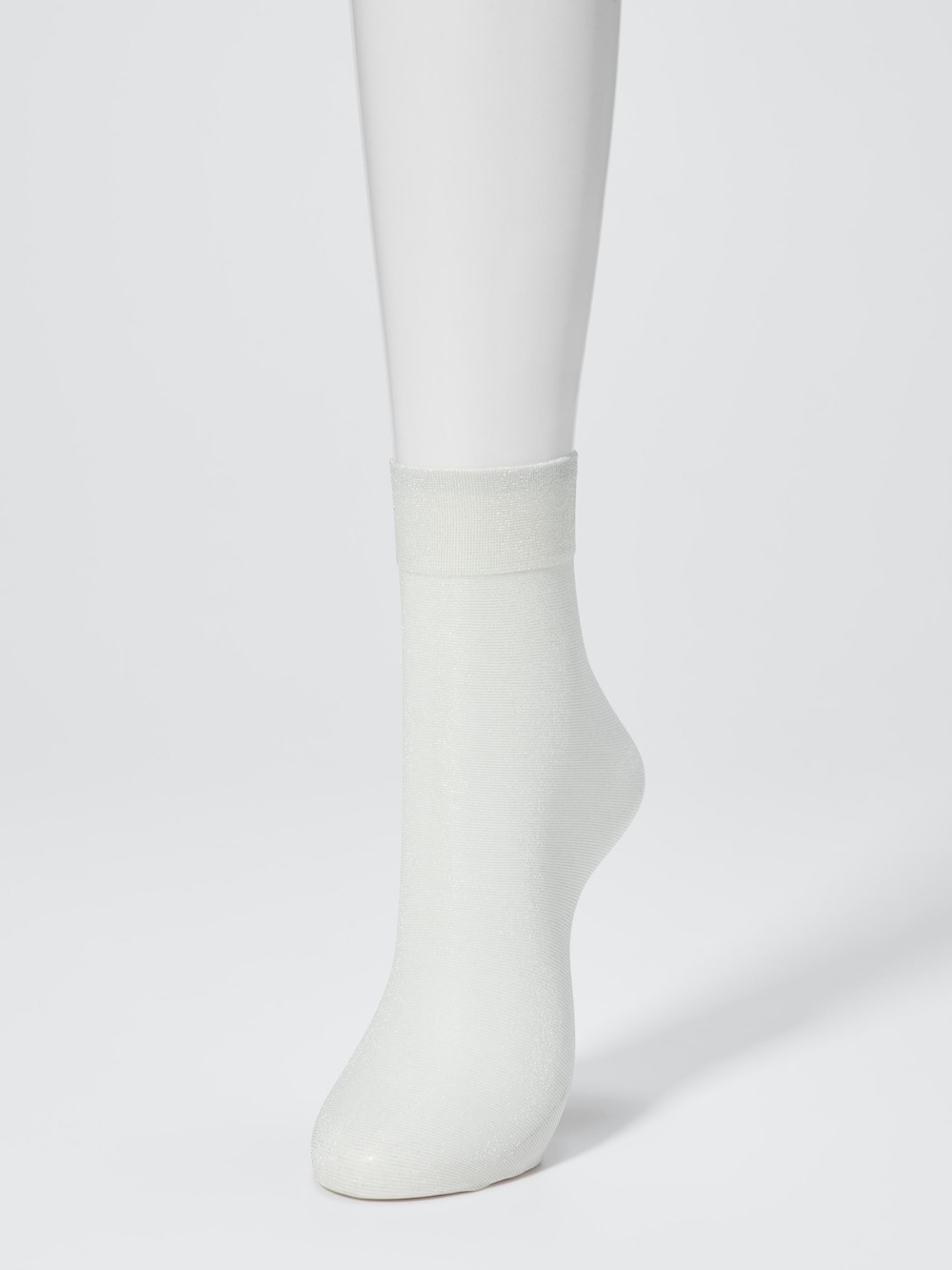 Женские носки Uniqlo Regular Socks | 3 Pairs | Crew Sheer Glitter — фото 2