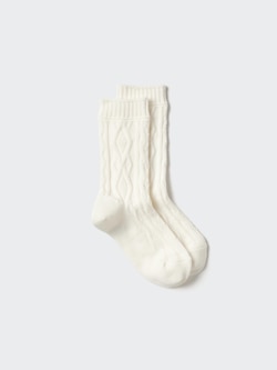 FEMME CHAUSSETTES HEATTECH MAILLE TORSADE