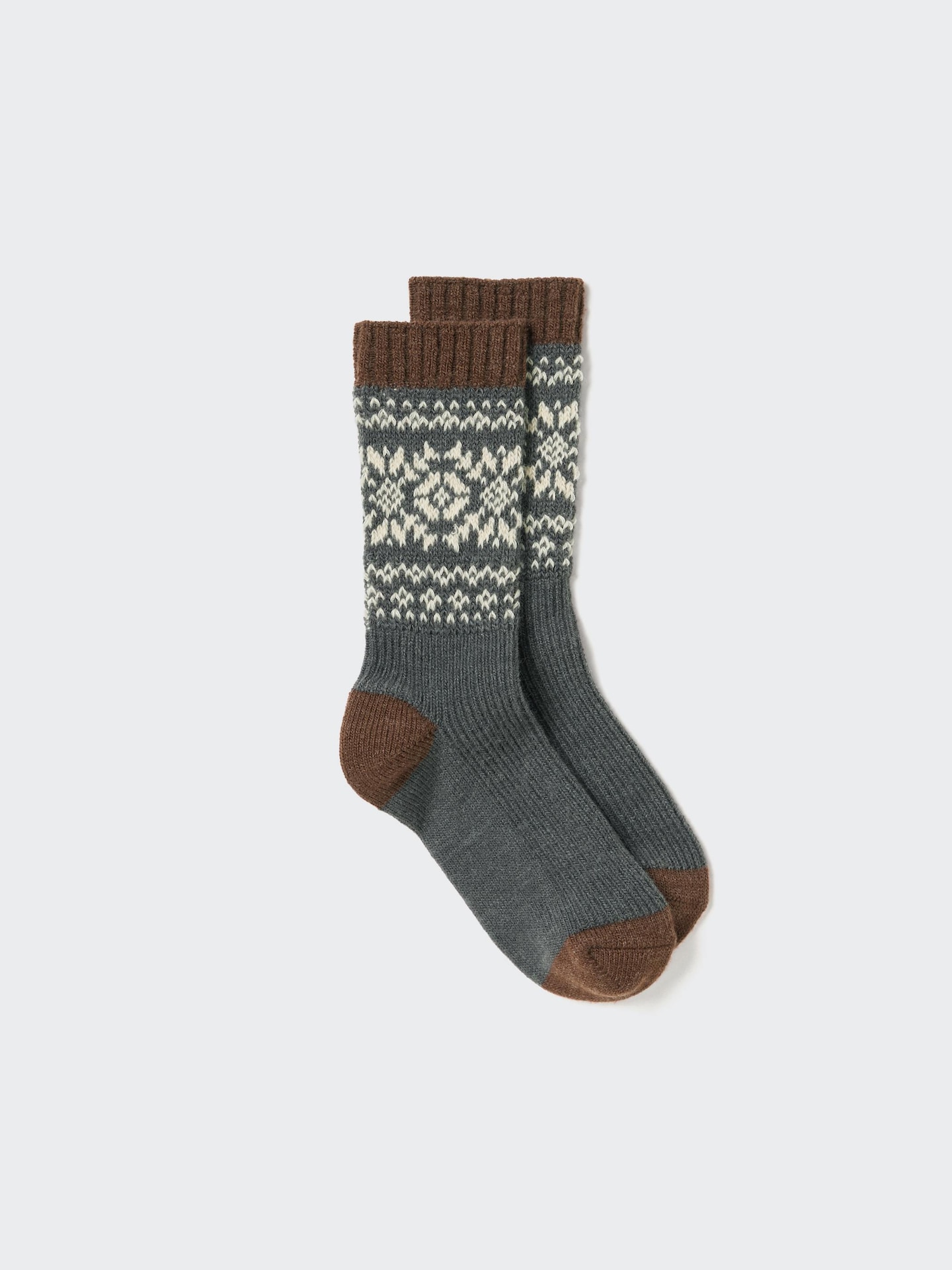 Носки Heattech Snow — Uniqlo, цвет: Тёмный коричневый — фото 1