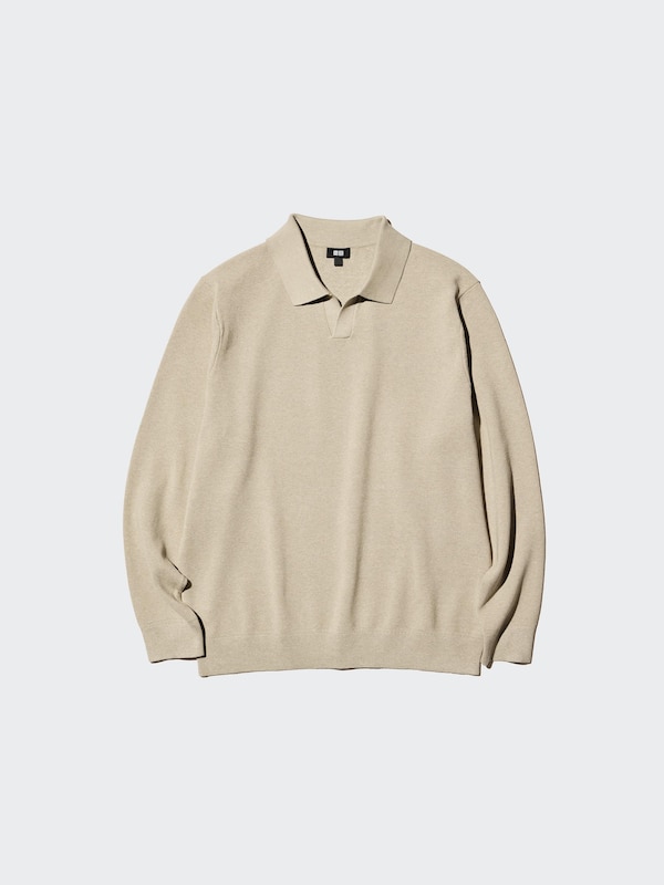 Washable Milano Ribbed Polo Sweater