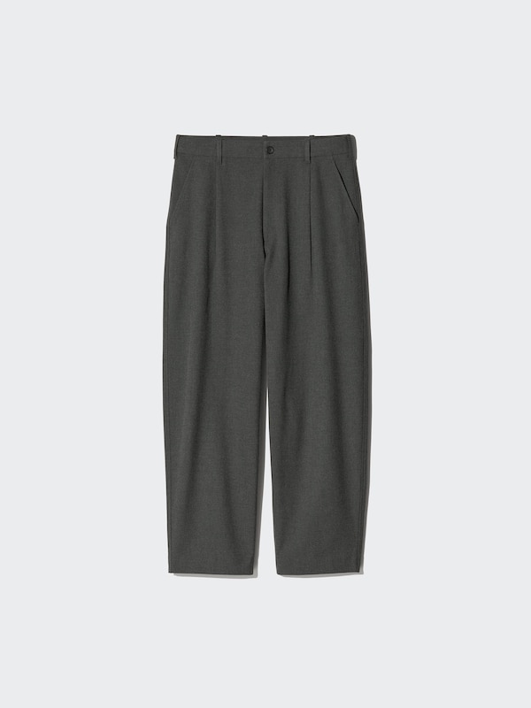 Pleated Relaxed Wide Trousers