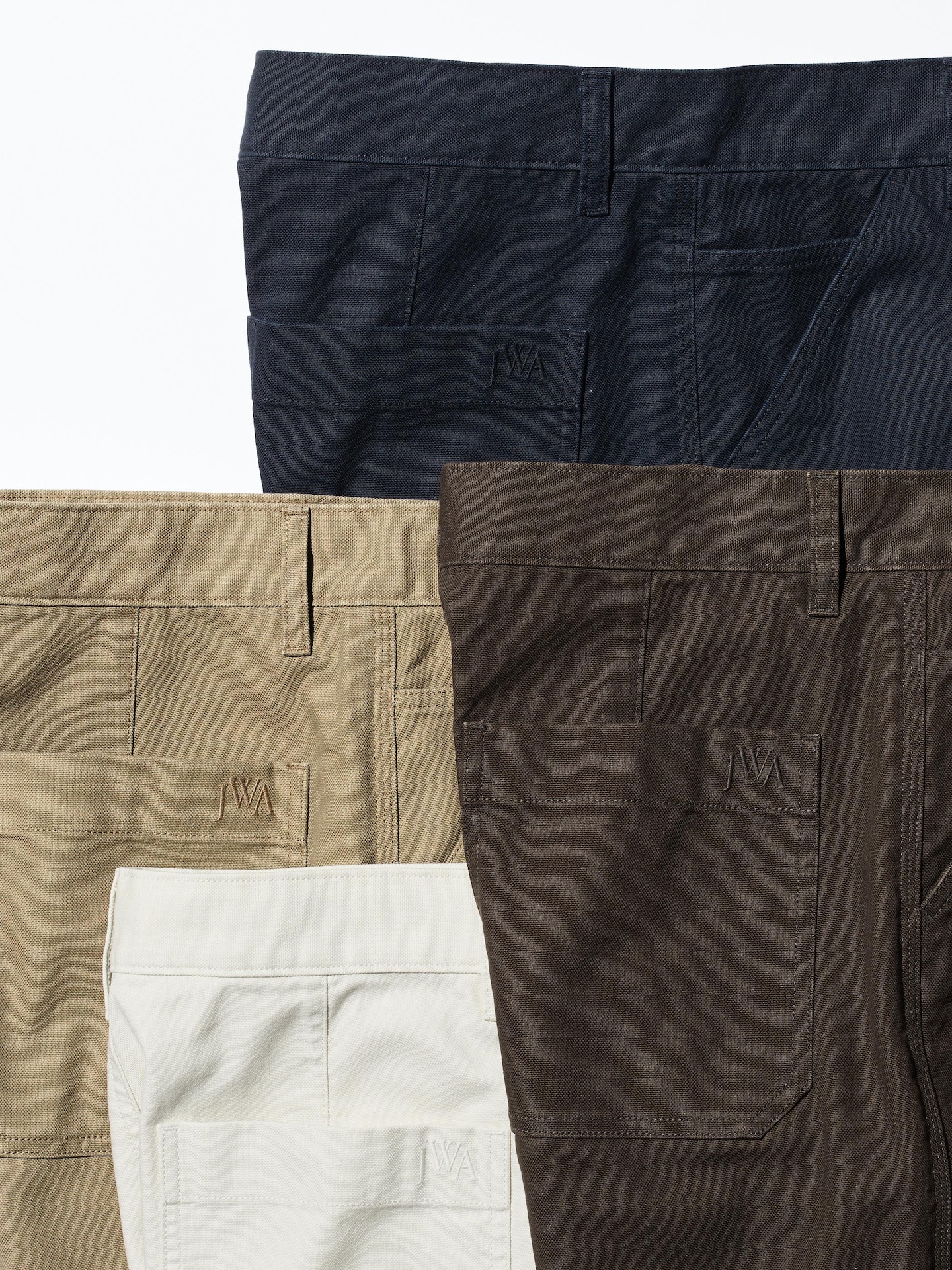 Мужские брюки Uniqlo Straight Work Pants, цвет: Коричневый — фото 3