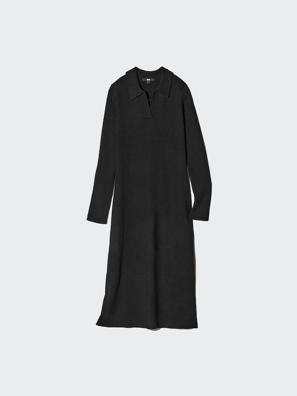 Knit Polo Dress (Long Sleeve)