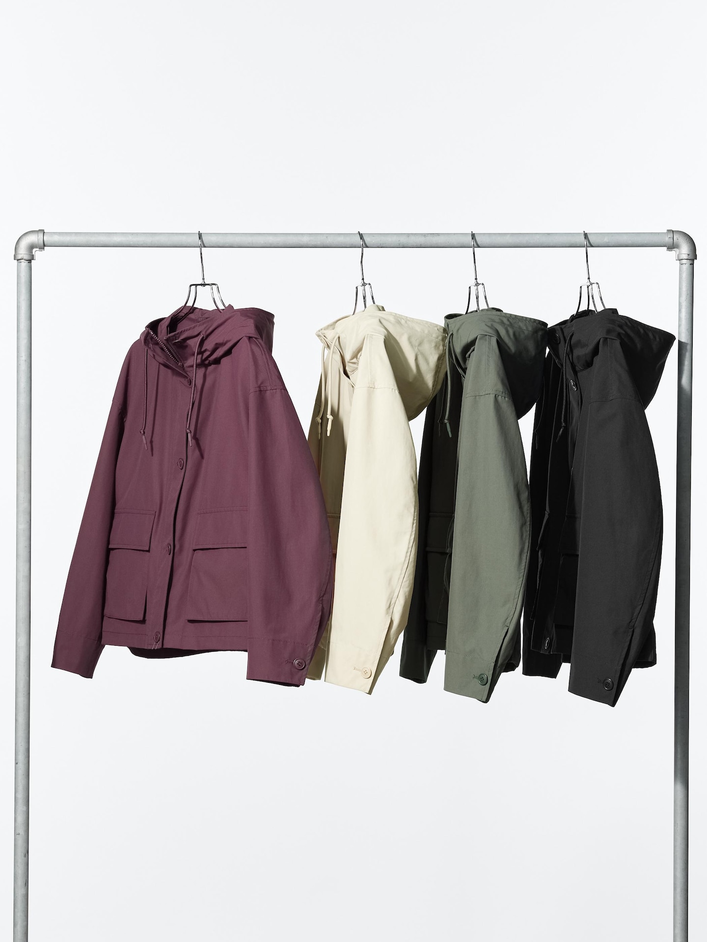 Женская парка Uniqlo из хлопковой смеси в стиле утилити, цвет: Бежевый — фото 4