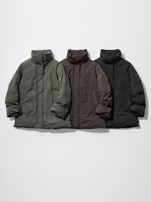 Non-Quilted Down Short Coat