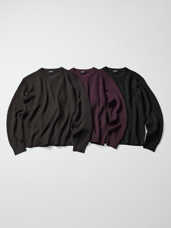 Merino Blended Crew Neck Sweater