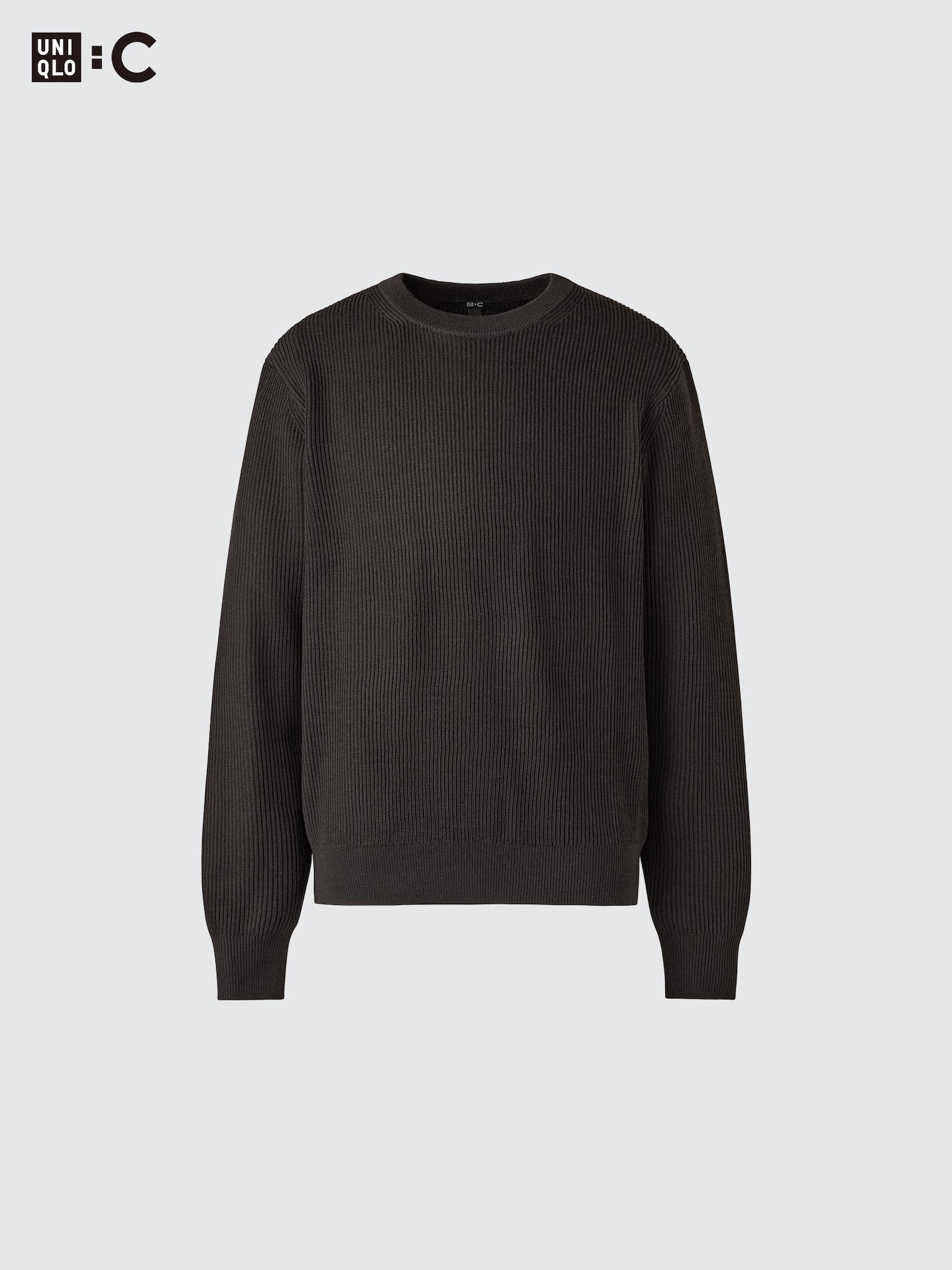 Мужской свитер Uniqlo Merino Blended, цвет: Чёрный — фото 4