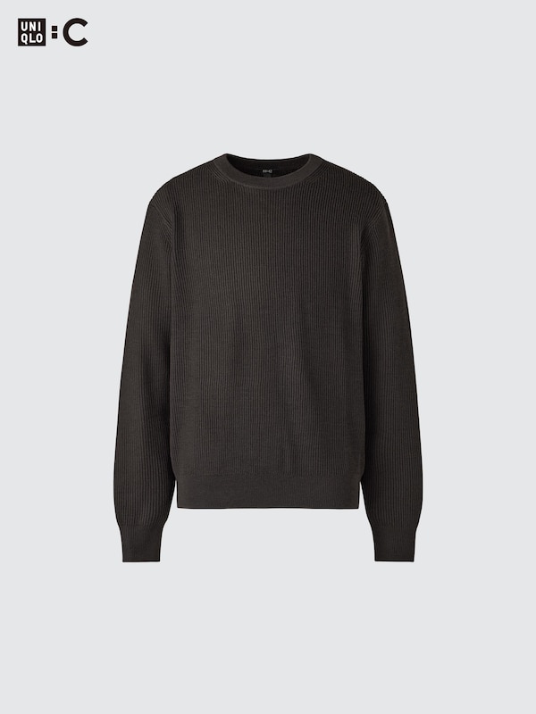 Merino Blended Crew Neck Sweater