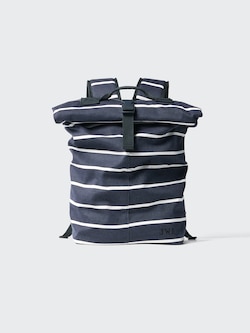 Roll Top Backpack (Striped)