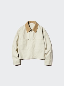 VESTE COURTE À ZIP INTÉGRAL