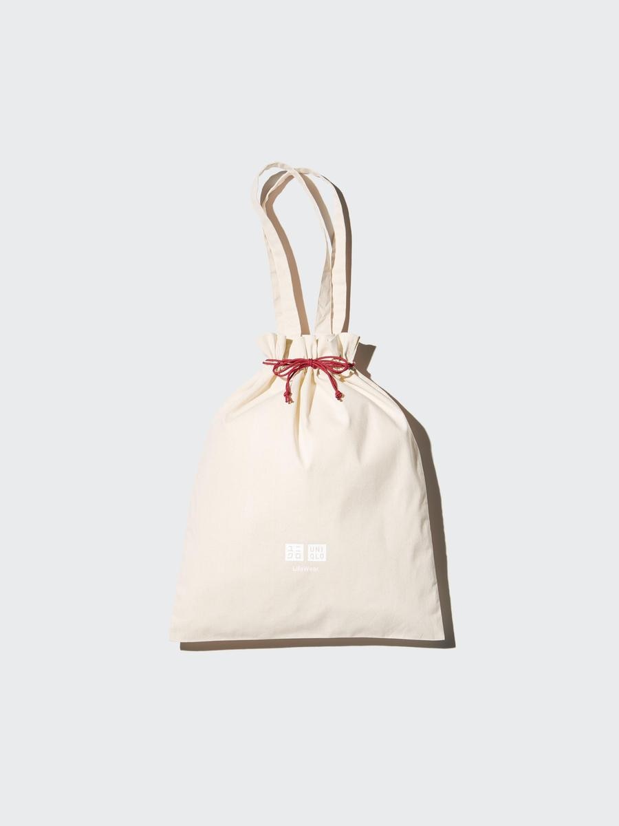 Uniqlo Men's Gift Bag, Off White, Small, 100% Cotton