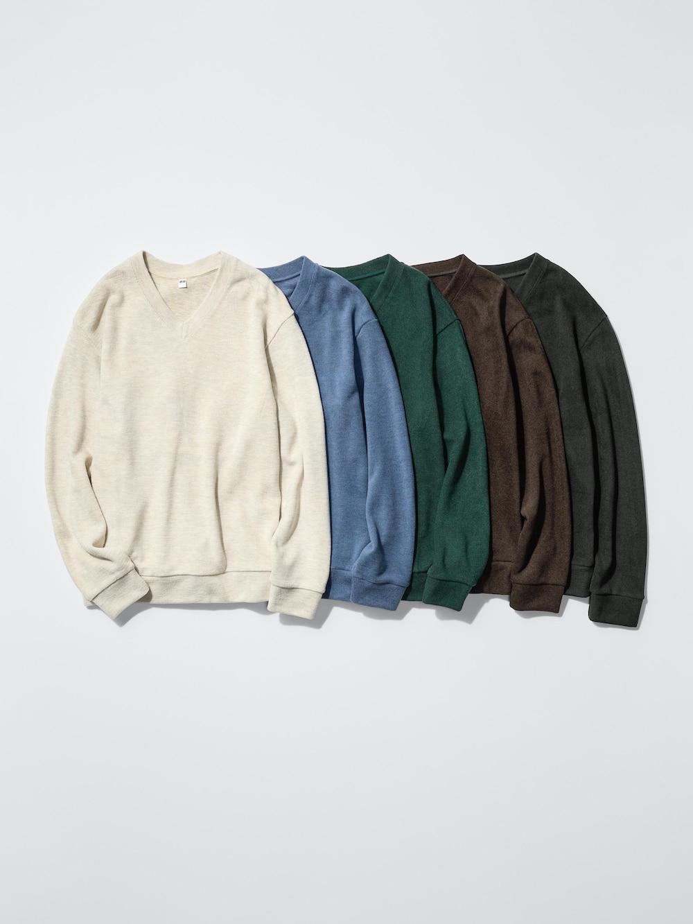 Uniqlo Ribbed Knitted Fleece V-Neck T — фото 3