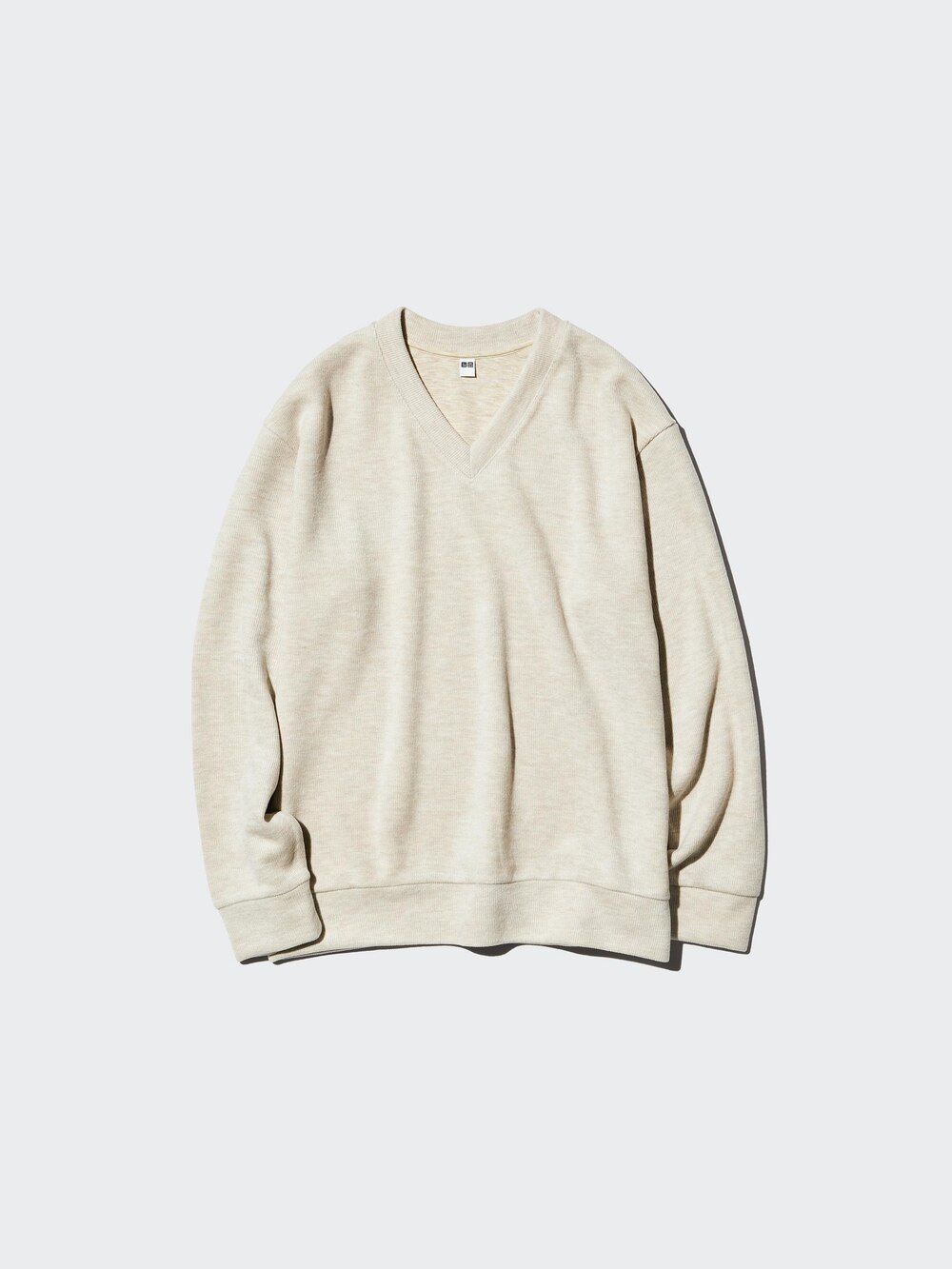 Uniqlo Ribbed Knitted Fleece V-Neck T — фото 4