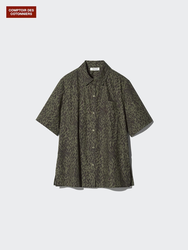 Cotton Shirt (Printed, Short Sleeve)