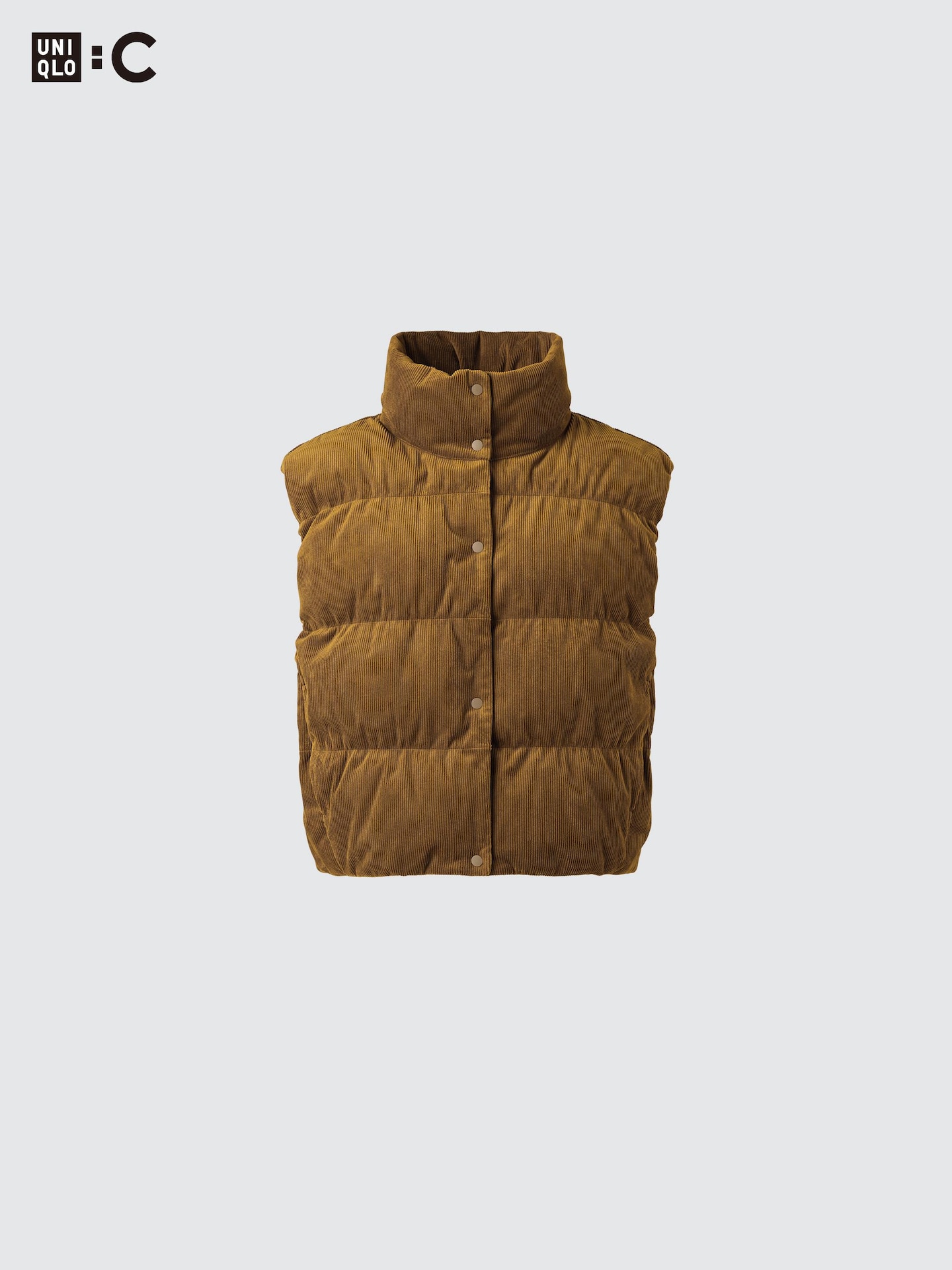 Жилет Uniqlo Padded Corduroy Vest, цвет: Чёрный — фото 7