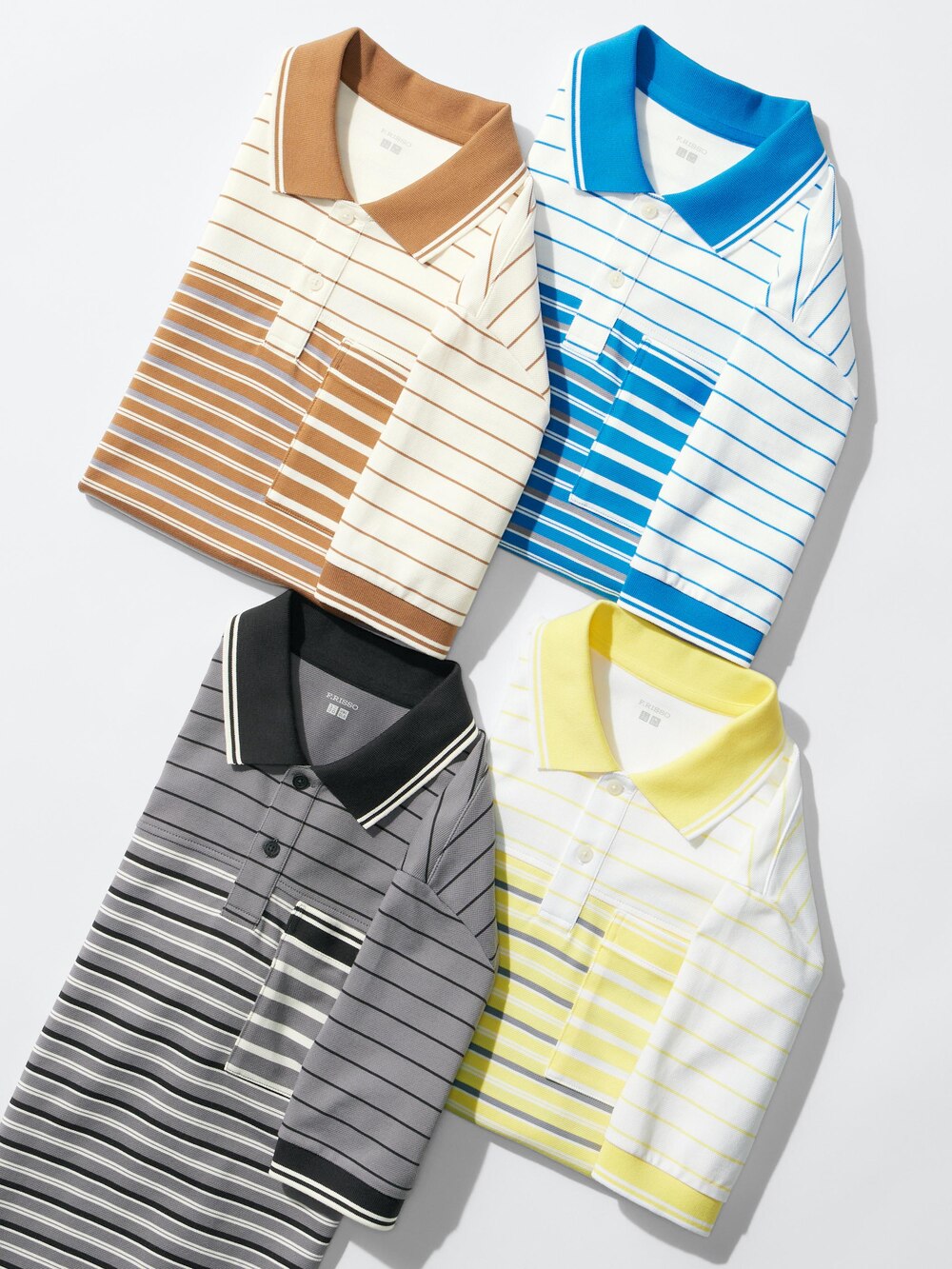 Uniqlo DRY Pique Slim Striped Polo Shirt — фото 3