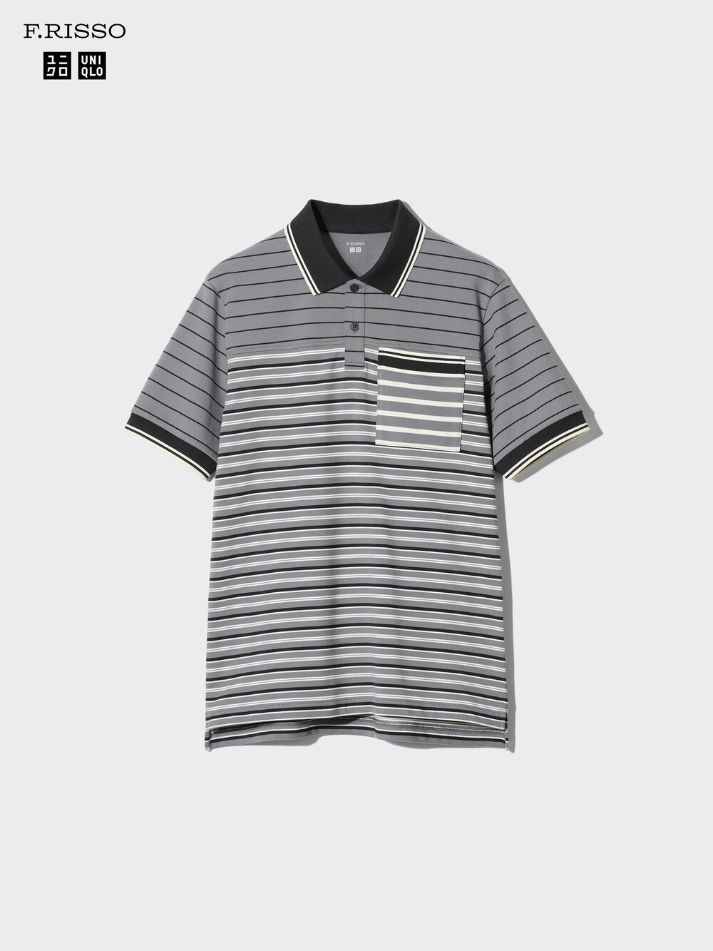 Uniqlo DRY Pique Slim Striped Polo Shirt — фото 4