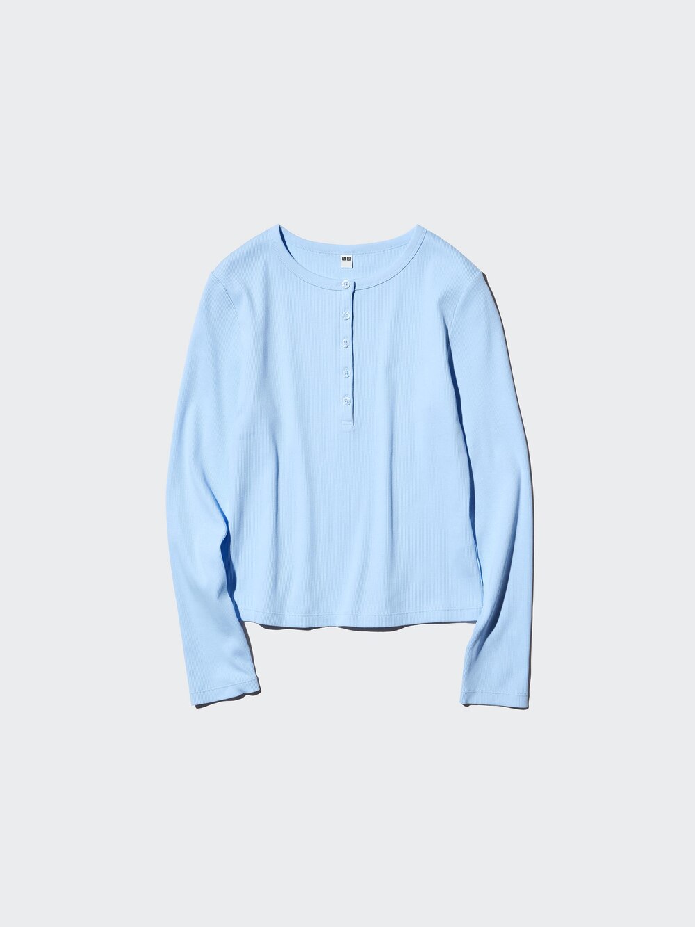 Uniqlo Ribbed Henley Neck T-Shirt — фото 7
