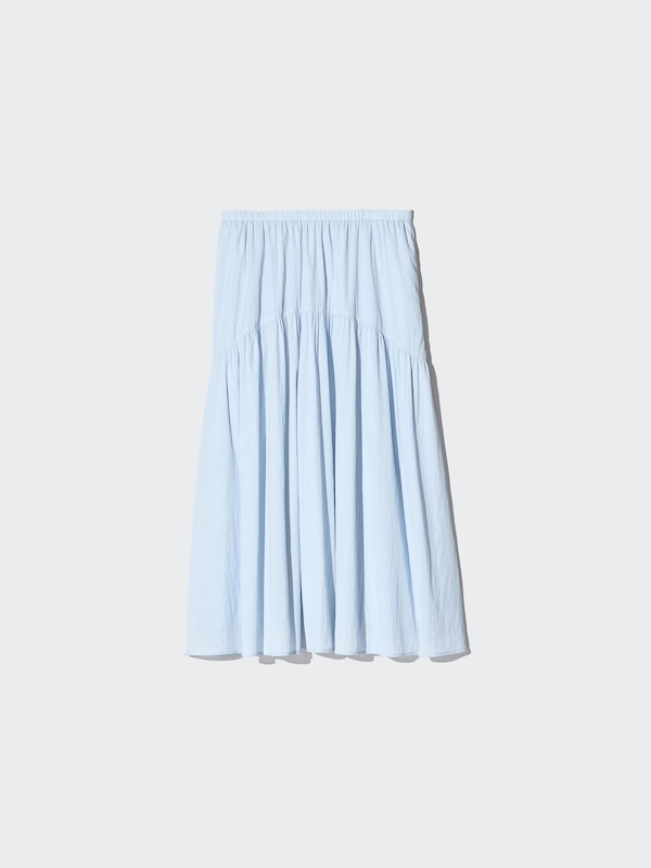 Nylon Gathered Skirt