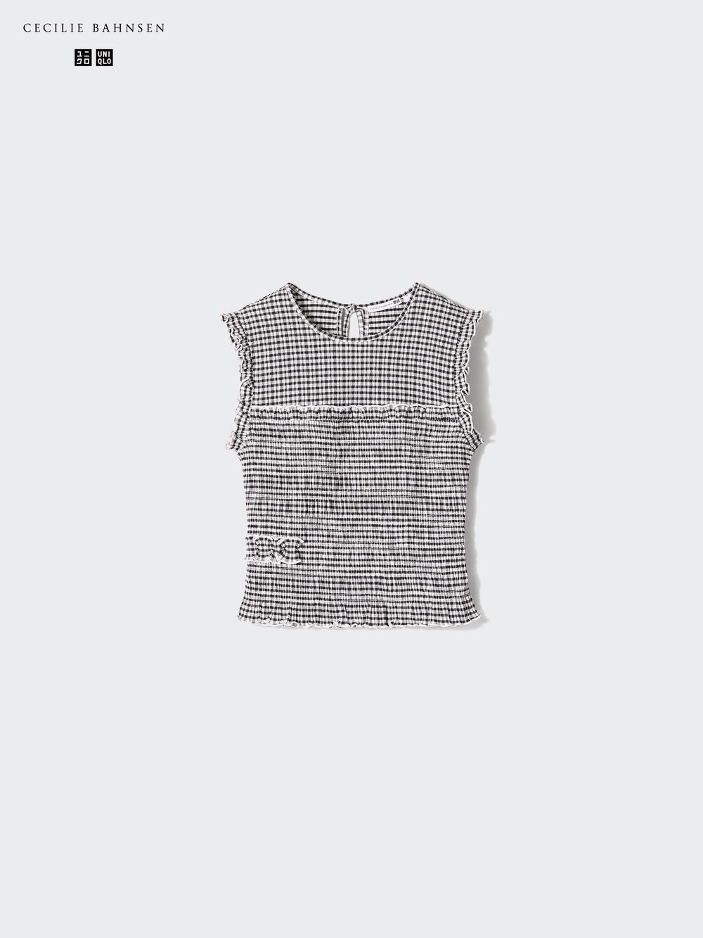 Uniqlo Shirring Top | Sleeveless | Checked — фото 6