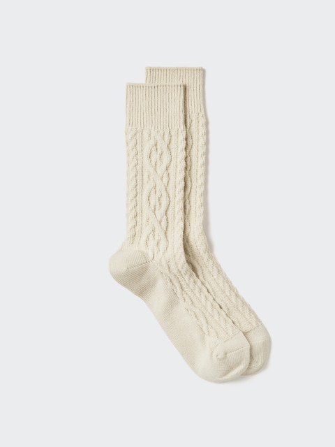 Uniqlo HEATTECH Socks | Cable