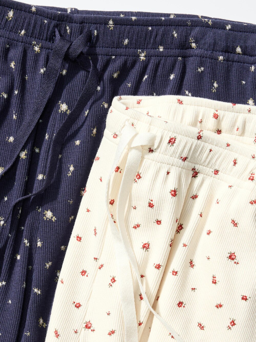 Uniqlo Ribbed Wide Easy Pants | Flower — фото 5