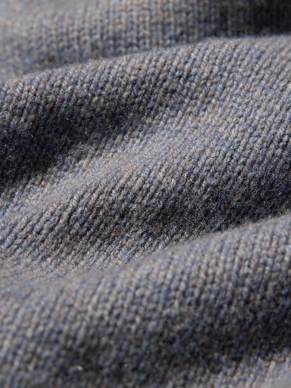 Lambswool Stand Collar Cardigan