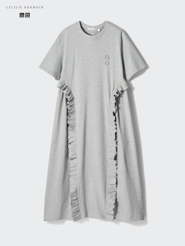 T-Shirt -Kleid (Rüschen, Kurzarm)