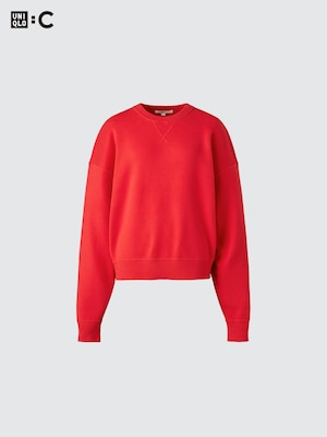Smooth Cotton Crew Neck Sweater