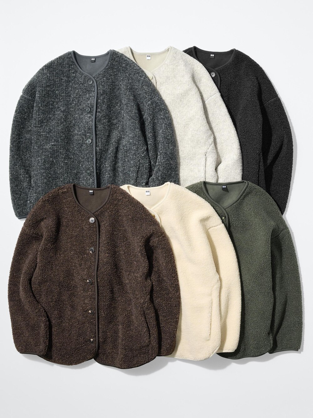 Женские кардиганы Uniqlo Pile Lined Fleece Relaxed Cardigan — фото 4