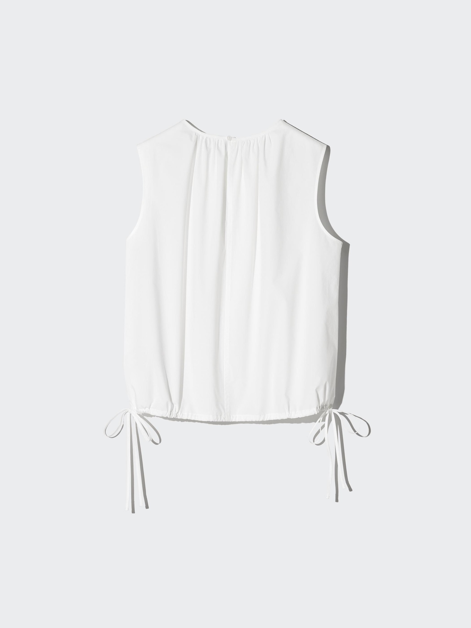 Cotton Blend Sleeveless Blouse