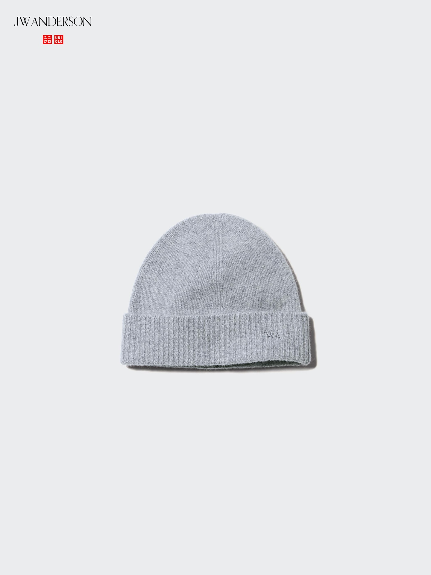 Шапка Uniqlo Wool Cashmere Beanie, цвет: Серый — фото 1