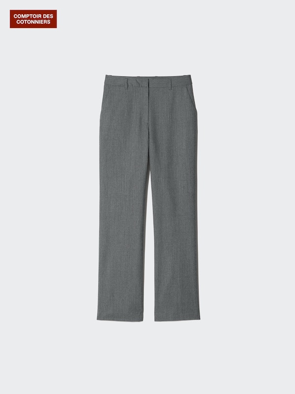Pantalon droit en laine