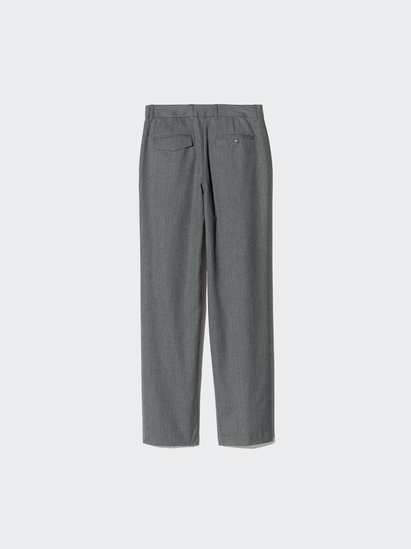 Pantalon droit en laine