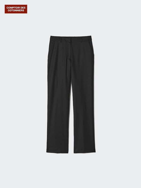 Pantalon droit en laine