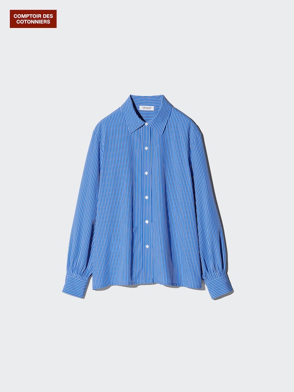Chemise en rayonne mélangée (Rayée)