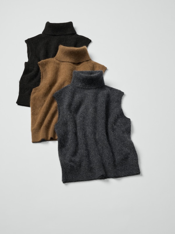 Fluffy 100% Cashmere Vest