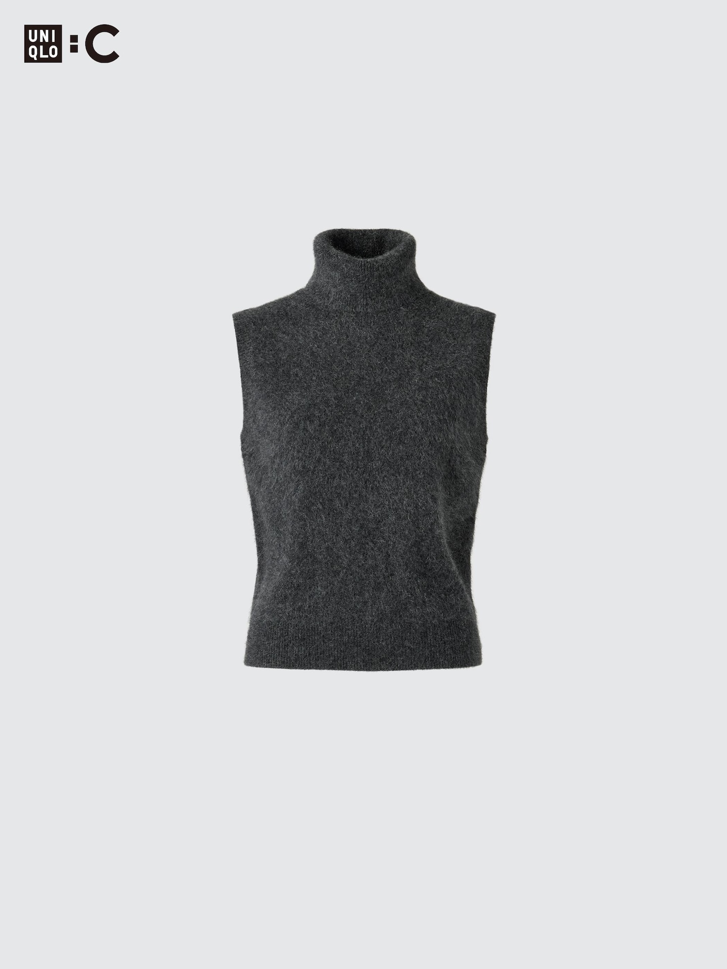 Женский жилет Uniqlo Fluffy Cashmere, цвет: Чёрный — фото 4