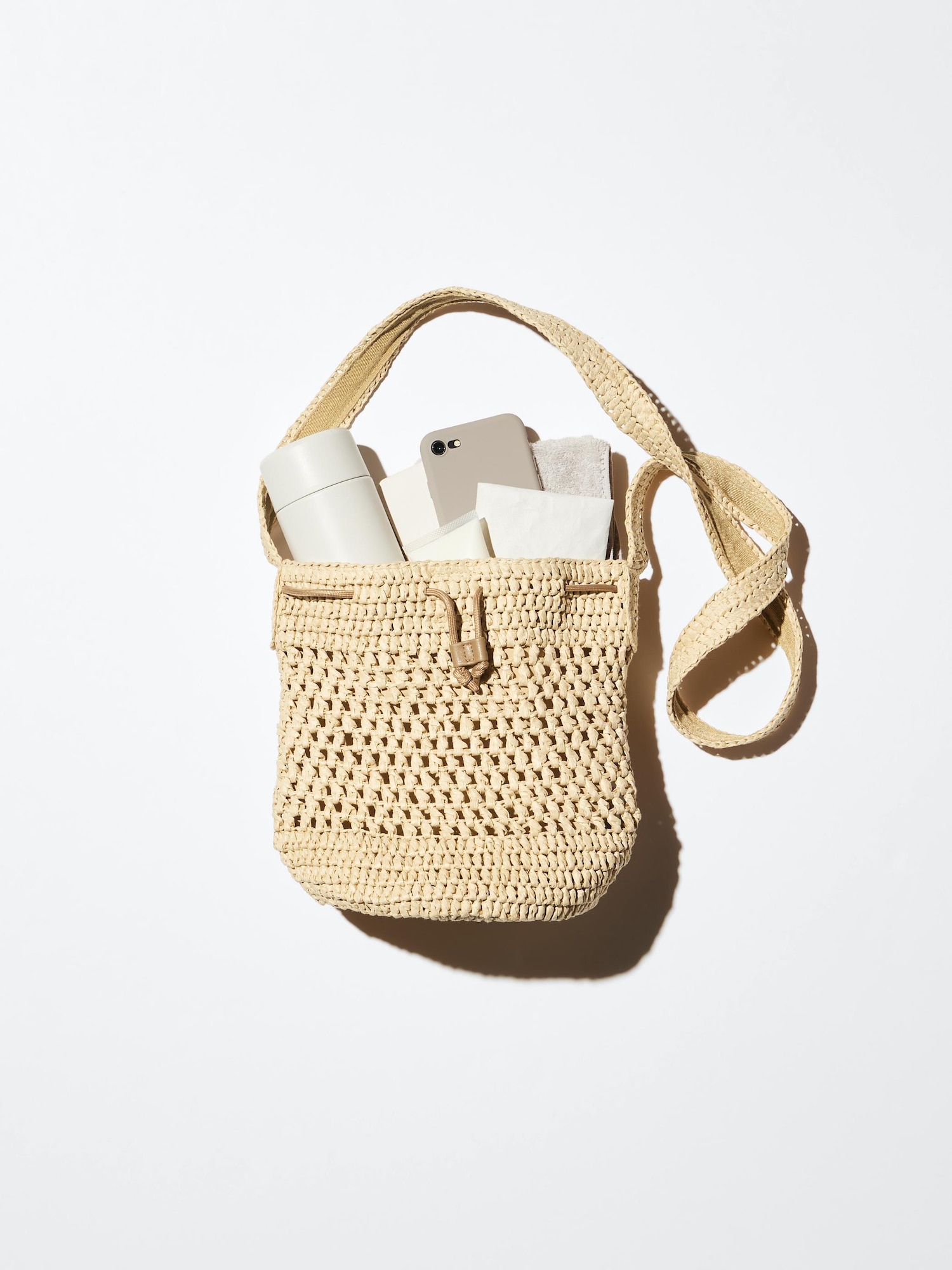 Women's Crochet Drawstring Bag | UNIQLO US