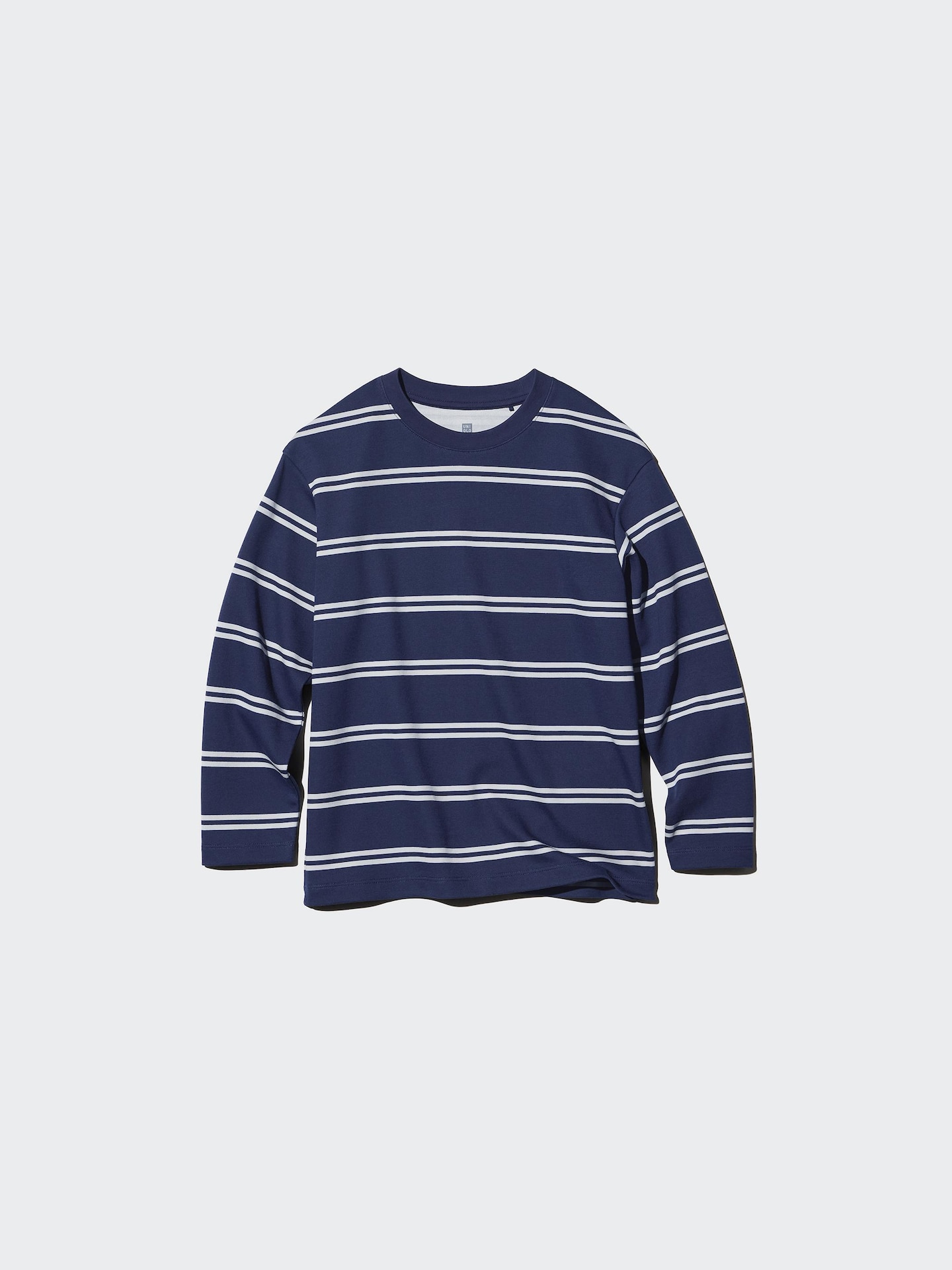 Детская футболка Uniqlo AIRism Cotton в полоску, цвет: Зелёный — фото 4