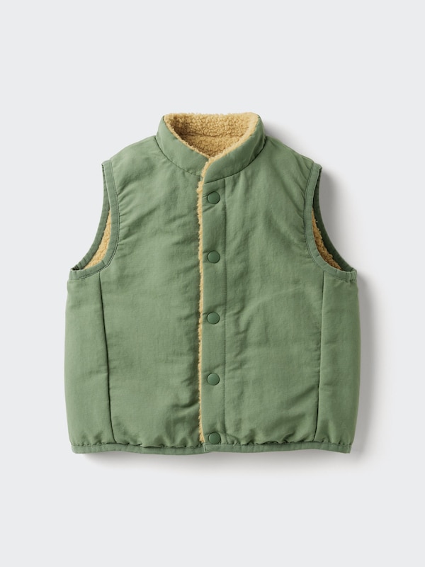 Pile Lined Fleece Reversible Vest