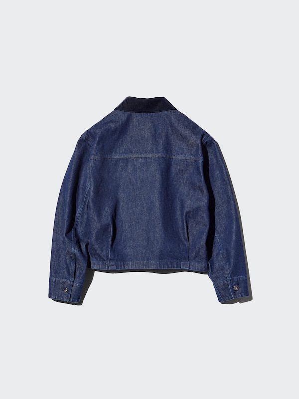 Zip Up Short Jacket | Denim