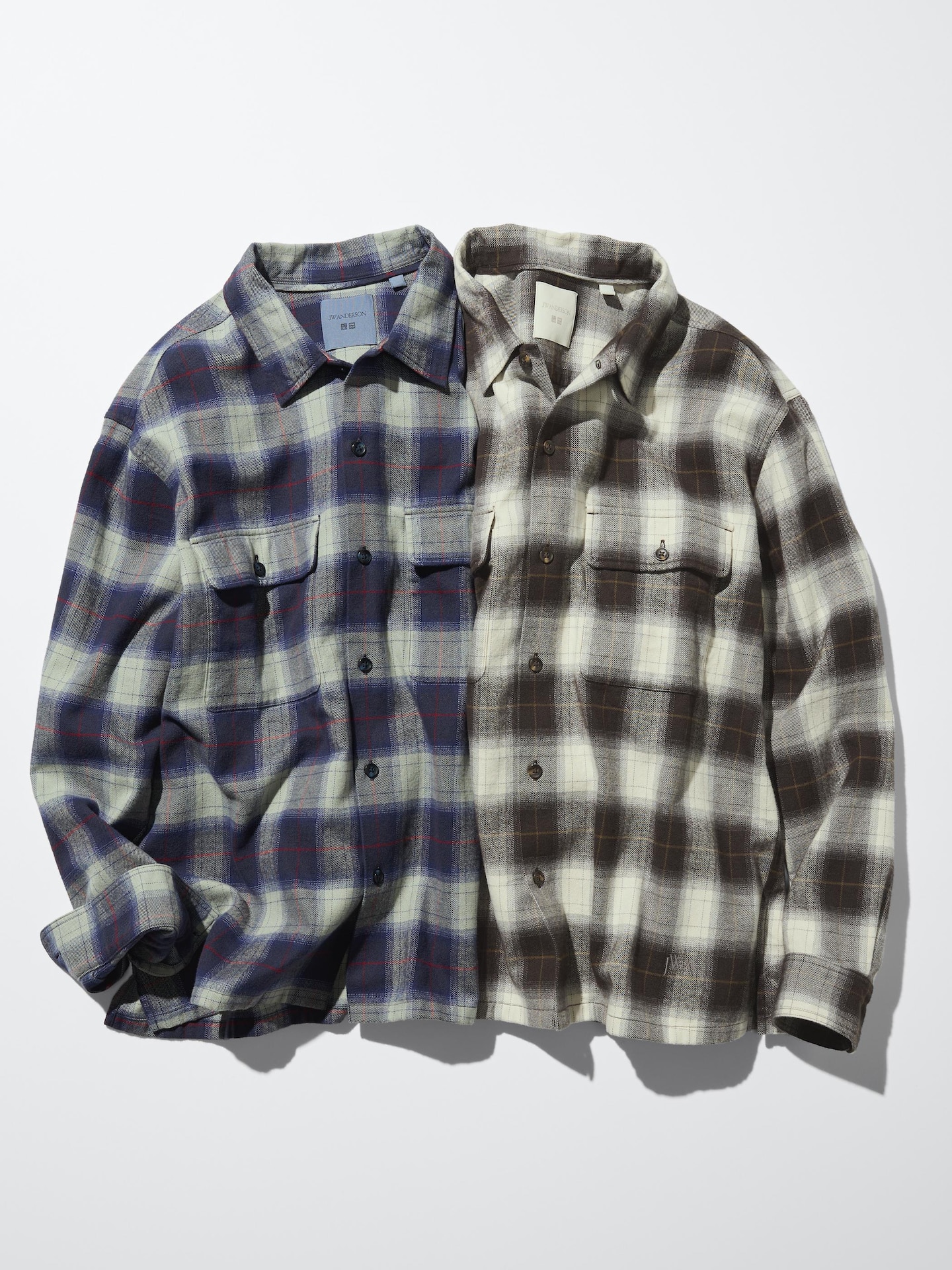 Рубашка Uniqlo Flannel, цвет: Тёмный коричневый — фото 5