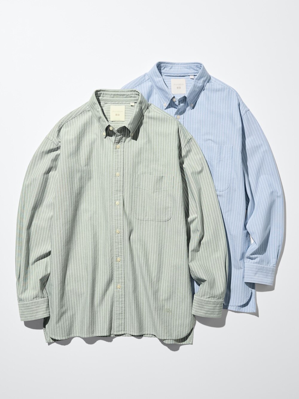 Uniqlo Oxford Oversized Shirt | Striped — фото 3