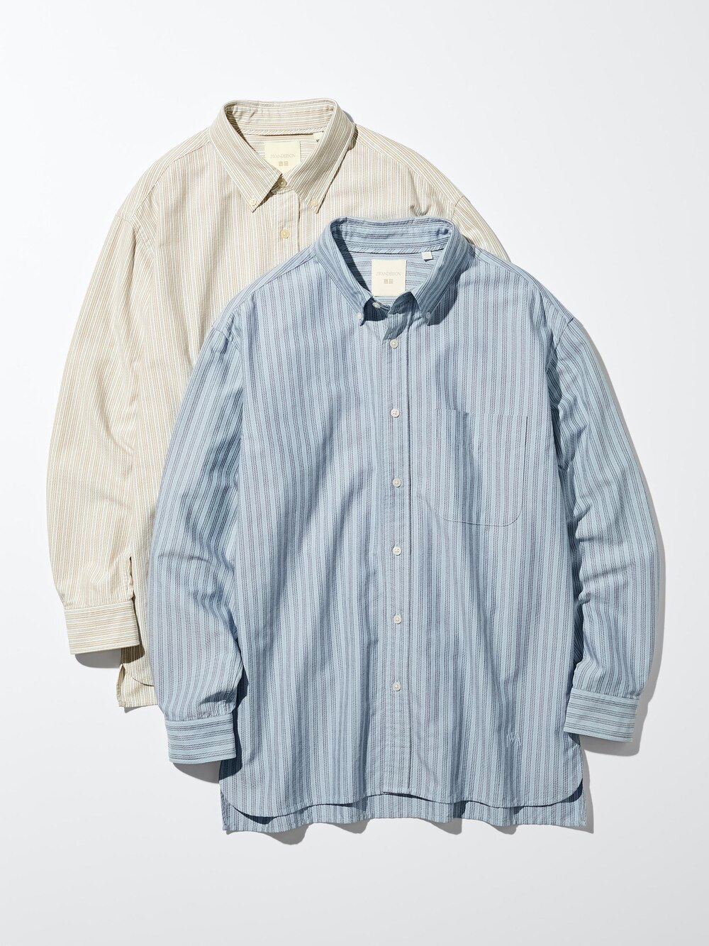 Uniqlo Oxford Oversized Shirt | Striped — фото 3