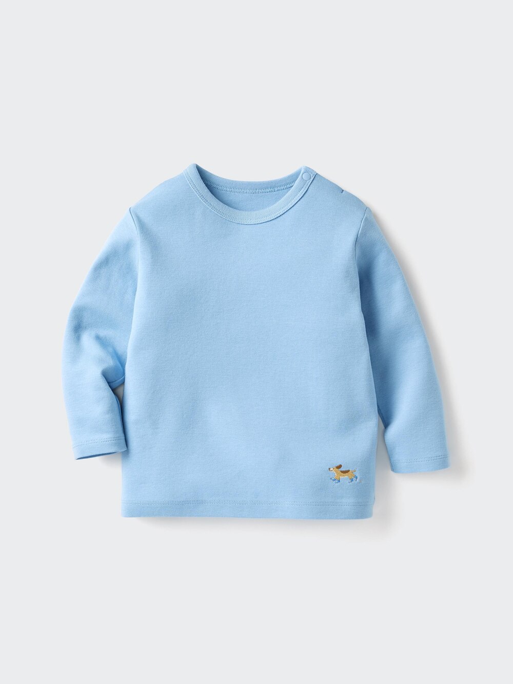 Uniqlo Baby Crew Neck T-Shirt | Long Sleeve | Embroidery